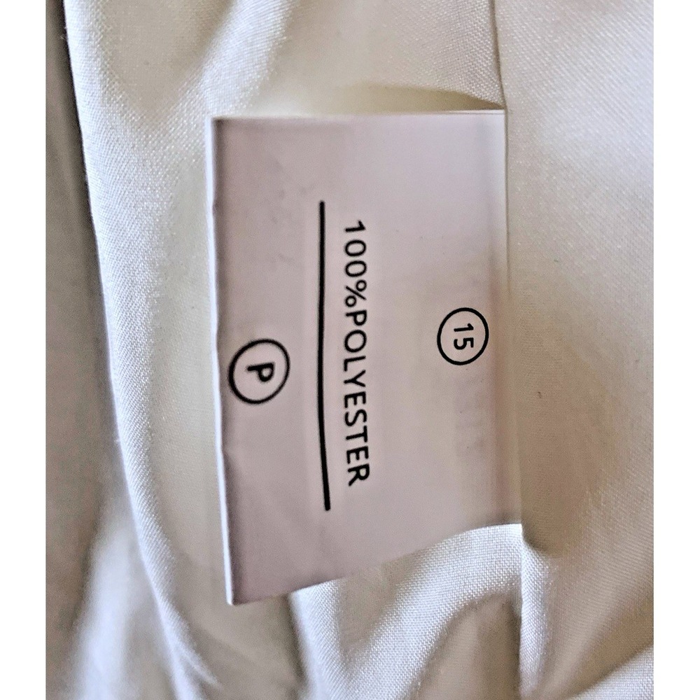 One and Only Fuzzy Cream Jacket NWT Small White Faux Fur Hook & Eye Closure - Picture 10 of 11